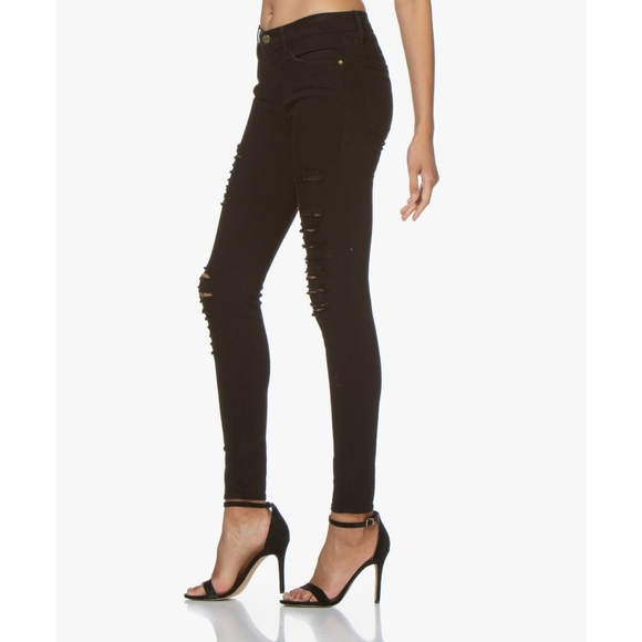 FRAME DENIM Le Skinny de Jeanne Ripped Jeans - Picture 6 of 10